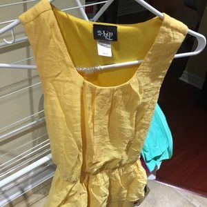 Youth girls yellow flounce dress 13